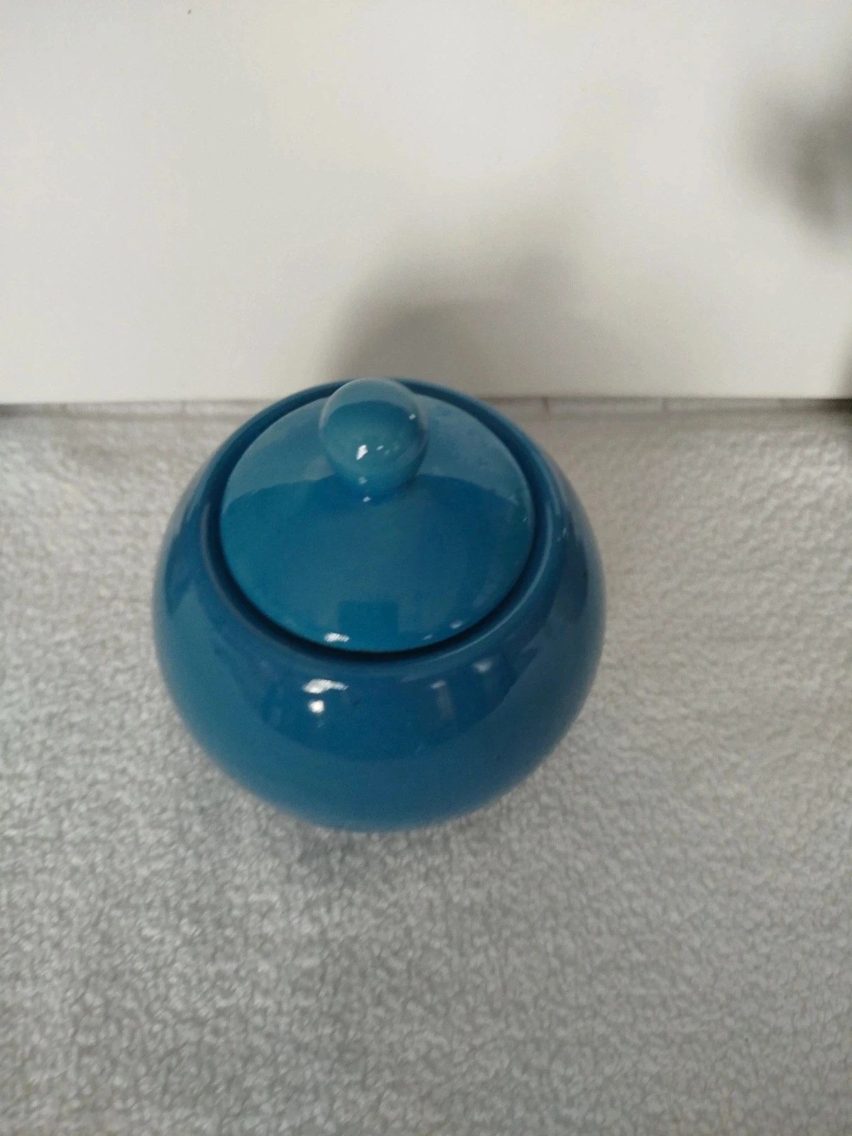 Old blue sugar bowl – photo 2